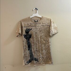 Apprime Beige Liberty Graphic Tee